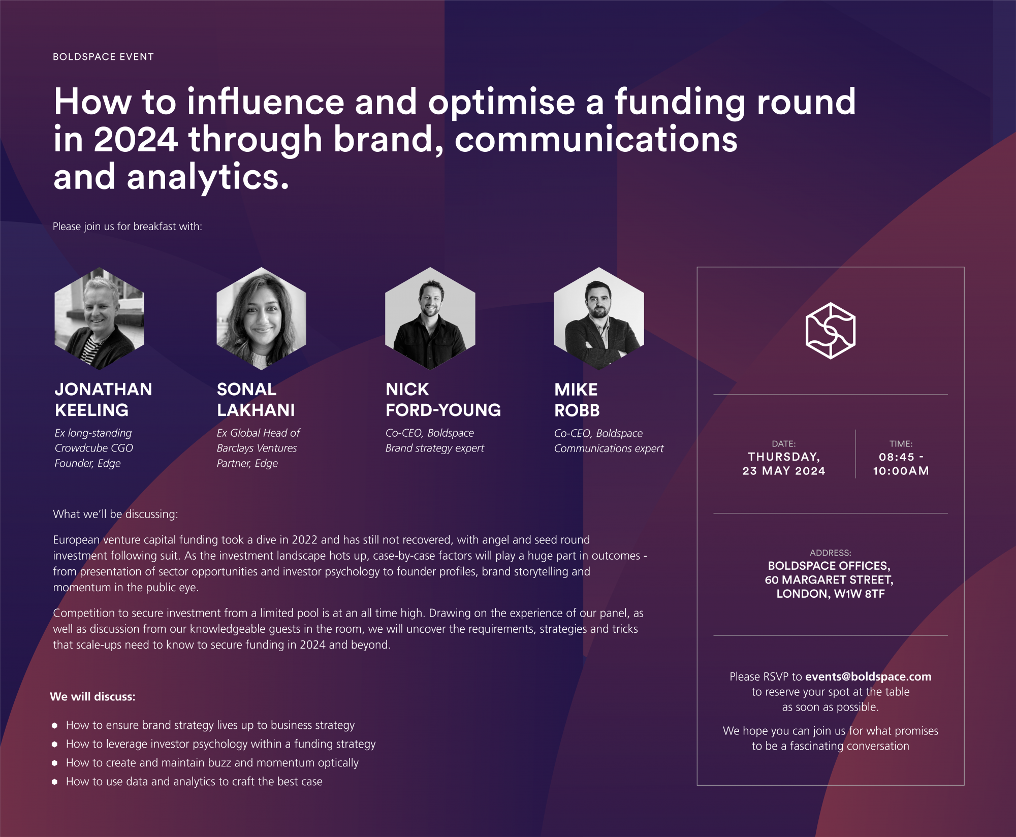How to influence and optimise a funding round in 2024 through brand, communications and analytics