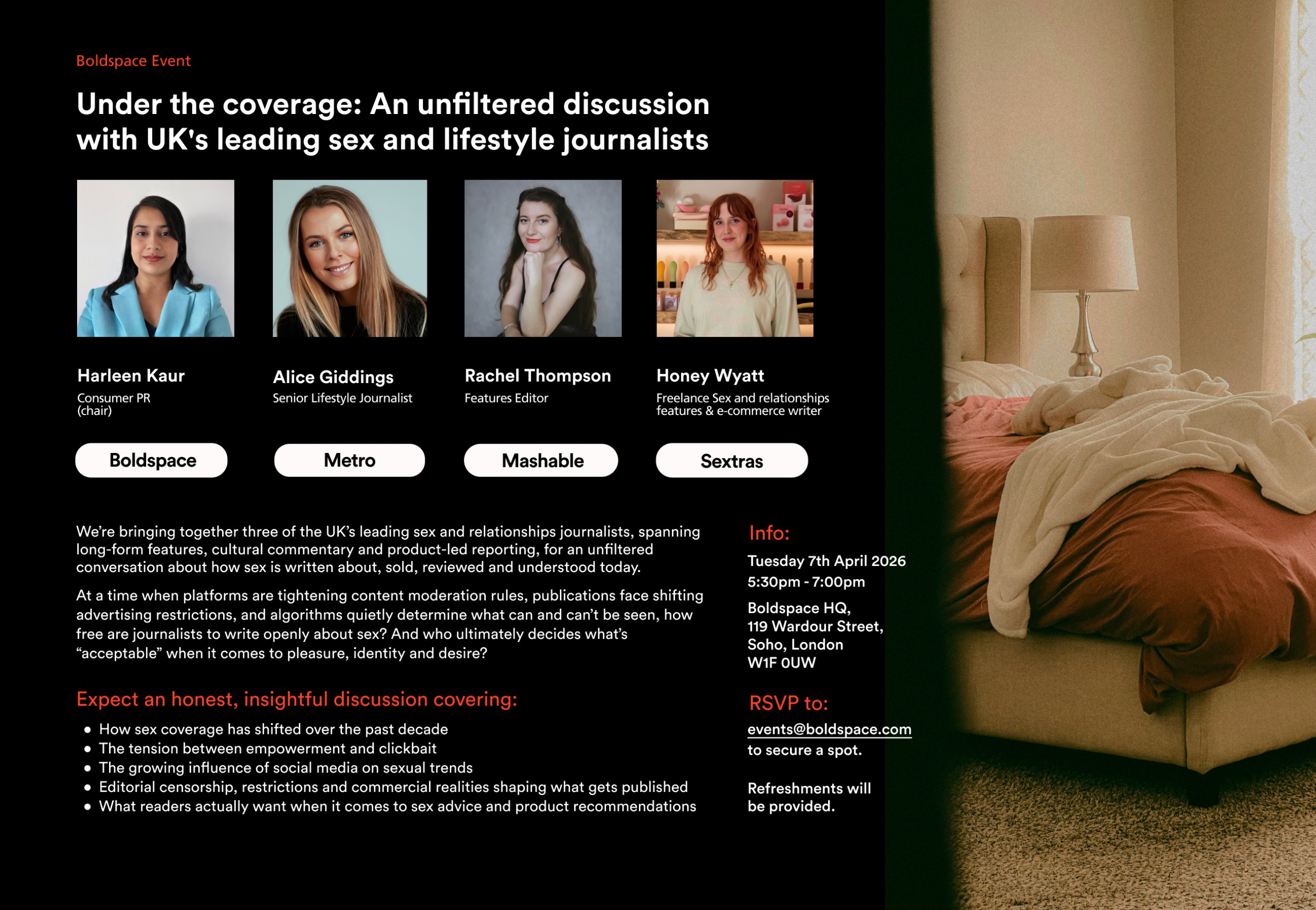 Under the coverage: An unfiltered discussion with UK’s leading sex and lifestyle journalists 