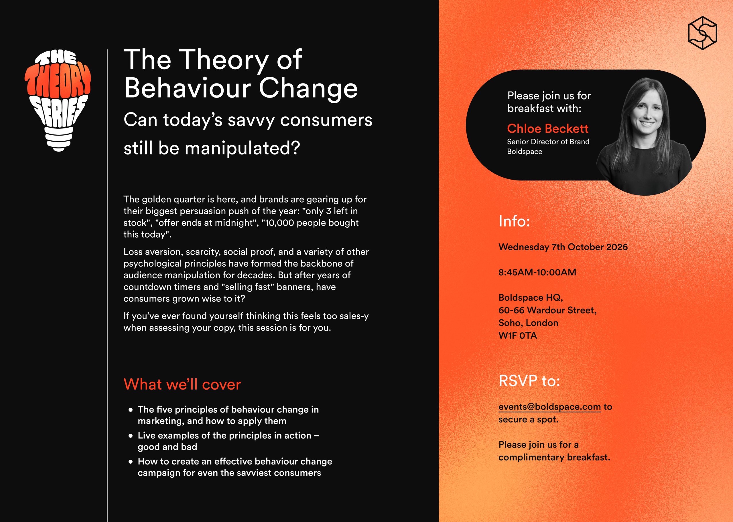 The Theory of Behaviour Change: Can today’s savvy consumers still be manipulated?